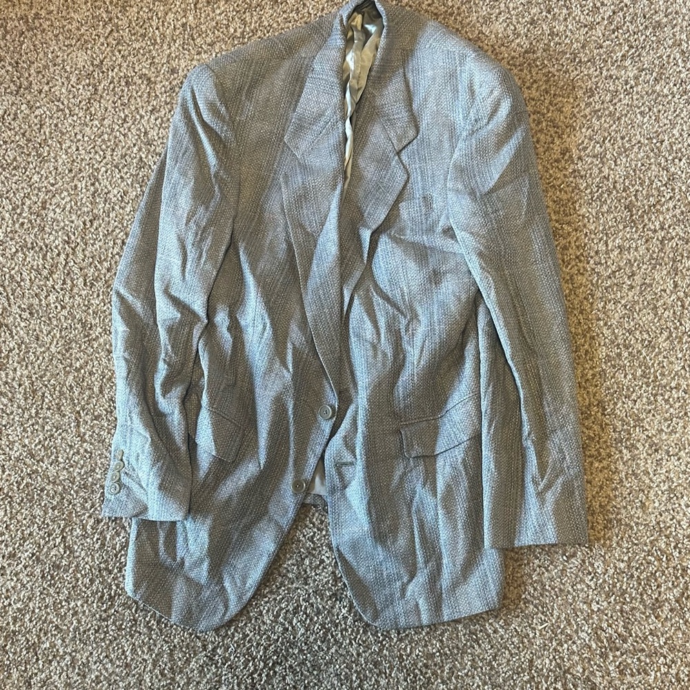 Christian Dior Monsieur Gold Satin Fabric Mens Blazer